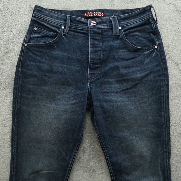 Vayder Jeans Mens Size 32x32 Blue Dante Tapered Stretch Denim Button Fly - Picture 12 of 16